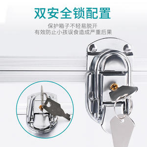 Pastillero grande de aleación de aluminio con doble apertura, 4 compartimentos, estuche de almacenamiento de medicamentos familiar de varias capas con compartimento para uso doméstico - Product Image 3