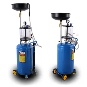 80L Mobile Waste Oil Drainer Tank mobile waste oil Extractor drainer for garage workshop other vehicle car repairing tools