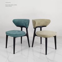 Cachemire PU tapissé sans mains courantes chaise de salle à manger moderne pour hôtel restaurant