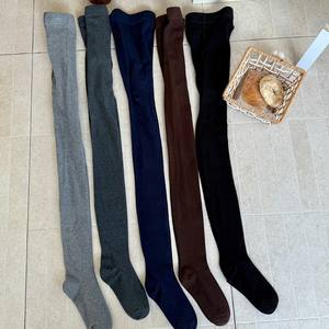 Колготки на каблуке, не сдавливающие пальцы, светло-серые, однотонные, средней толщины, утягивающие, для женщин, в стиле Miu - Product Image 5