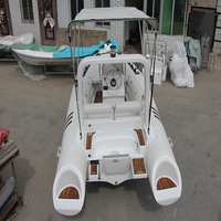 Bateau pneumatique de luxe de 4,8 m (16 pieds) Ocean RIB, en Hypalon PVC et fibre de verre, avec remorque, à vendre
