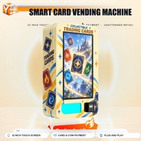 Distributeur de cartes ZDYS sur pied avec serrure de sécurité et boîte de récupération éclairée pour centres commerciaux et lieux de divertissement familial