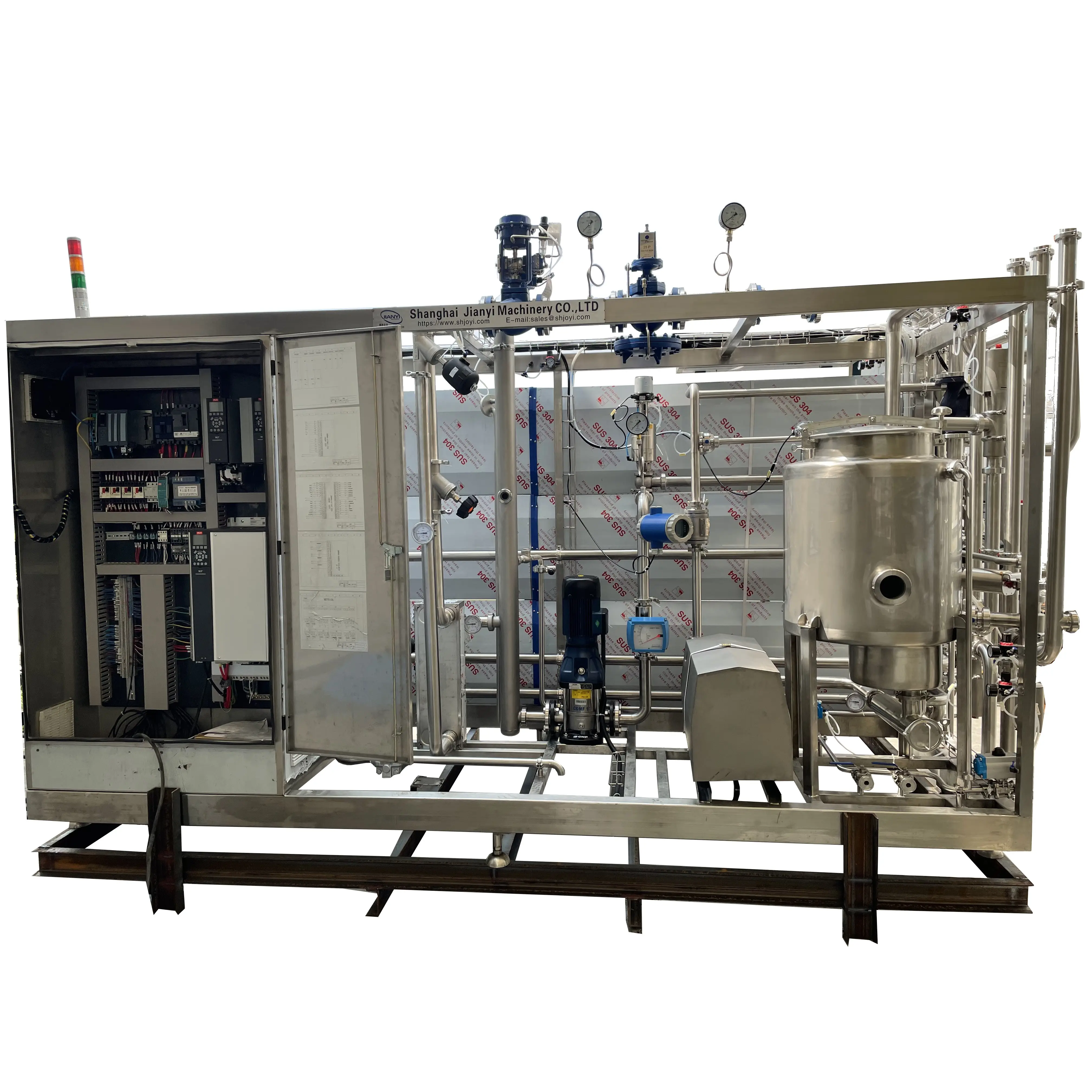 Pasteuriseur UHT entièrement automatique pour usine de production de lait et de boissons