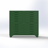Armoire de classement à 5 tiroirs en acier épaissi avec base robuste, verrouillage à clé, pour documents d'ingénierie A0/A1, design moderne