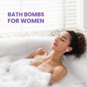 Bolas de sal de baño de concha de vieira de burbujas naturales orgánicas hechas a mano, bombas de regalo románticas personalizadas, esencia de hierbas de forma especial - Product Image 3