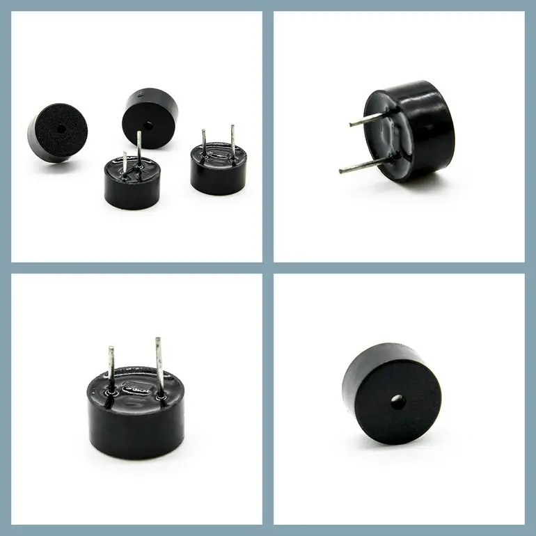 Bel Suara Magnetik Aktif, 9.6*5.0Mm Audio Universal 9Mm Mini Dc 85db 3V 5V 12V Bel Suara Magnetik Elektromagnetik Mini