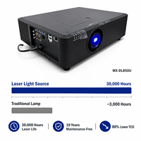 Projecteur laser DLP WUXGA 8500 lumens avec une durée de vie de 30 000 heures pour les salles de conférence et la projection mapping dans les musées