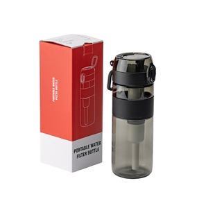 ขวดน้ำพร้อมตัวกรองอัลคาไลน์ Ph9แบบพกพาที่กรองไวรัส99.999% แบบ NSF กรองเดินป่ากลางแจ้งแบบทันสมัยพร้อมตัวกรอง - Product Image 1