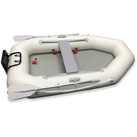 Direct Petit Pliable PVC Zodiac Gonflable Ponton Mini Paddle Boat pour Surf En Plein Air et Pêche pour l'Aviron