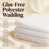 Ouate polyester thermocollée non adhésive pour rembourrage de peignoir, doublure de robe de spa, garnissage chaud 200GSM