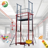 CE 500kg 3m 6m Élévateur d'Échafaudage Électrique Mobile Pliable pour la Construction