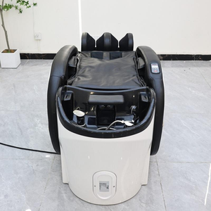 Fauteuil de massage électrique moderne pour salon, en cuir synthétique, avec fonction de lavage automatique, équipement de spa capillaire pour massages - Product Image 3