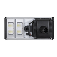Lampadaire solaire LED avec boîte à batterie extractible 60W, capteur PIR, étanche IP66, batterie LiFePO4, éclairage routier, angle de faisceau 140°, IK10