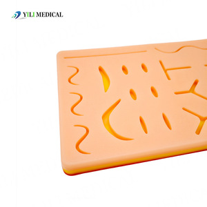 Matériel pédagogique médical, plaies simulées, coussinets de peau en silicone pour la suture, modules d'entraînement à la suture, commerce transfrontalier. - Product Image 3