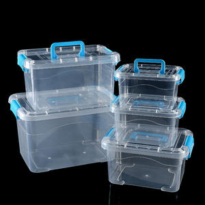 กล่องเก็บของพลาสติกใสพร้อมฝาปิด แบบซ้อนได้ รูปทรงสี่เหลี่ยมผืนผ้า สำหรับจัดเก็บของเล่น เสื้อผ้า ขนม ผลิตที่เจ้อเจียง - Product Image 5