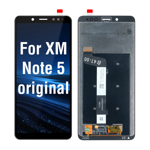 Original AMOLED Screen for Xiaomi Mi Note 5 Black Display Touch Screen LCD Display No Frame Smooth Use Mobile