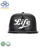 Casquettes de baseball snapback streetwear en tissu PU premium à 6 panneaux avec logo personnalisé imprimé, pour unisexe, toutes occasions.