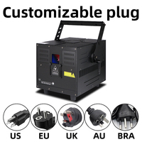Lumière laser couleur RVB 15W avec application Bluetooth WiFi DMX512 10 W cube laser 8 W projecteur de lumière laser d'animation
