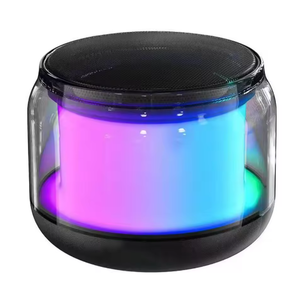 Enceintes Stéréo Extérieures Sans Fil Mini LED RGB Colorées S100, <span class=keywords><strong>Colonne</strong></span> Sonore Portable RGB avec Subwoofer TF pour Fêtes - Product Image 5