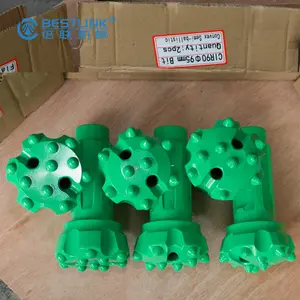 Rock Drill Crown Bit CIR90 90mm DTH Quarrying Button Bit For Marble Sandstone And Granite