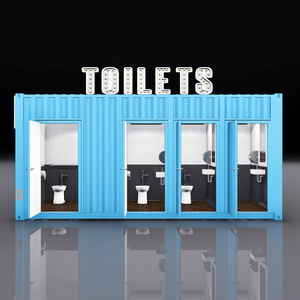 Baño Portátil Moderno con Diseño de Contenedor y Ducha para Actividades al Aire Libre y Uso Público - Product Image 2
