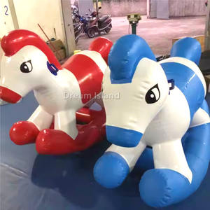 Cheval à Bascule Gonflable Unisexe Motif Dinosaure Jouet à Monter Jeux Amusants et Rebondissants pour Enfants Animaux Sautants - Product Image 6