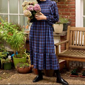 เดรสยาวแขนยาวสไตล์ลำลองเซ็กซี่สำหรับผู้หญิง ขายดี แต่งระบายสวยหรู เหมาะสำหรับงานปาร์ตี้กลางคืน - Product Image 1