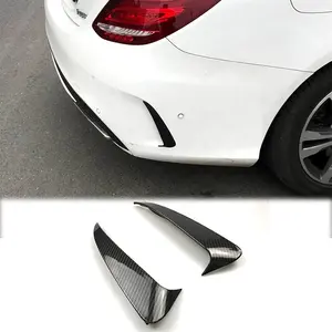 YXQ rear air blade carbon fiber modified exterior car sticker for Mercedes-Benz C-class W205 rear bumper