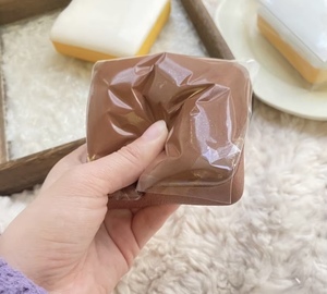 Sticky Toast Mugi PU Slow-Rebound Marshmallow Stress Relief Bread <b>Squishy</b> Toy with Exquisite Packaging QF Brand - Product Image 4