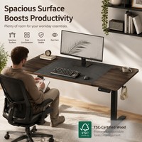 Bureau de jeu et d'apprentissage AOR Home Gaming, extensible et réglable en hauteur, design moderne, plateau en métal de qualité E0, mémoire de position, vente en gros usine