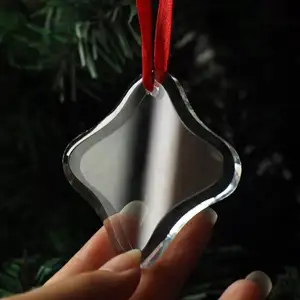 MH-GJ005 cristal flocon de neige ornement de noël cristal verre cadeaux de mariage Souvenirs verre flocon de neige
