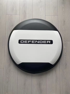 Para Land Rover <span class=keywords><strong>Defender</strong></span> 90/110/<span class=keywords><strong>130</strong></span>, cubierta de rueda trasera, accesorios exteriores para automóviles, cubierta de neumático de repuesto todoterreno, Material de PVC/Abs - Product Image 3