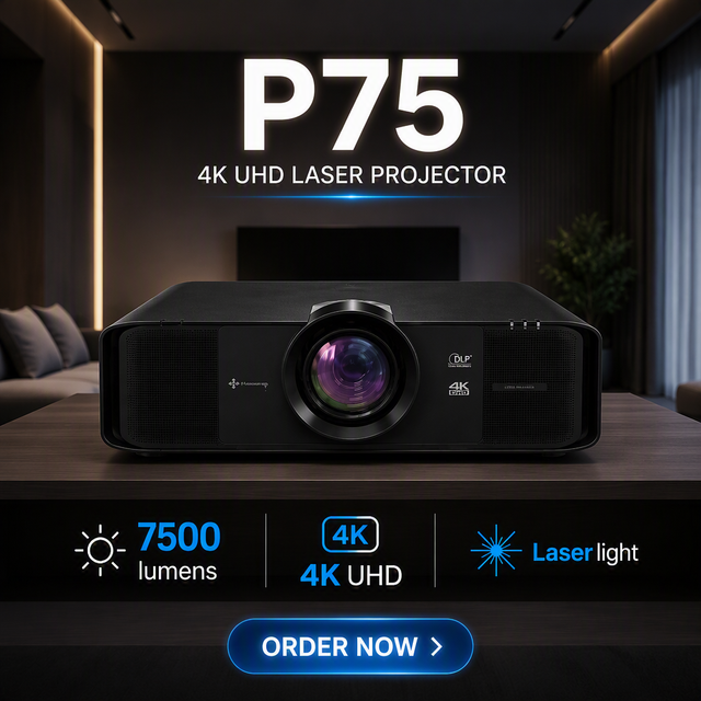 Hisense High Lumens 4K Laser Projector For OEM Museum Digital Art Gallery Corporate Experience Center P75
