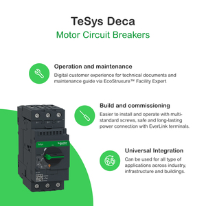 GV3P40 TeSys Deca Protector de arranque manual 30 a 40 un disyuntor magnético térmico con perilla giratoria EverLink <span class=keywords><strong>BTR</strong></span> Producto - Product Image 2