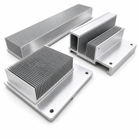 Profil de radiateur en aluminium extrudé 6063 personnalisé avec ailettes haute densité pour le refroidissement des onduleurs et des systèmes de stockage d'énergie