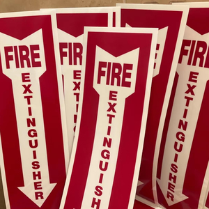 Selbst leuchtender Feuerlöscher-Schilder aufkleber-Photo lu mines zieren des Sicherheits etikett im Dunkeln, ISO-zertifiziert, Easy Peel - Product Image 2