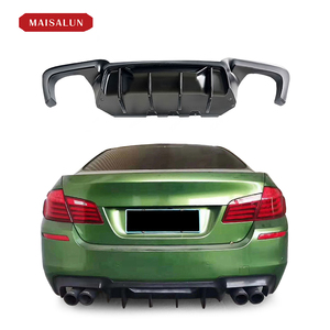 Lèvre de pare-chocs arrière en ABS noir mat de style R pour <span class=keywords><strong>BMW</strong></span> Série 5 F10 2011-2017 Pièces automobiles Diffuseur arrière - Product Image 1