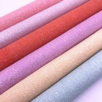 Tissu à paillettes épaisses écologiques de couleur unie pour sacs décoratifs, arcs à cheveux, cahiers, artisanat, meubles de vêtements de canapé
