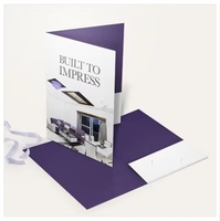 Porte-documents A4/A5 en carton épais personnalisé avec impression numérique, logo d'entreprise, finition brillante ou mate