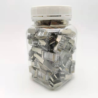 Connecteurs RJ45 Ethernet Blindés 8P8C UTP Cat5e, Lot de 100 Pièces