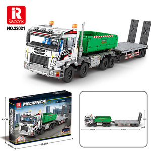 Camion grue à crochet 22021, blocs de construction éducatifs, modèle de voiture télécommandée électrique, jouet pour garçons, cadeau - Product Image 6