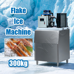 Machine à glace en flocons sans coquille YISO à congélation rapide 300 kg/24h en acier inoxydable de qualité alimentaire pour usine de transformation des produits aquatiques - Product Image 3