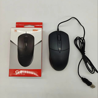 Mouse kabel USB, tetikus optik kabel USB untuk Desktop Laptop