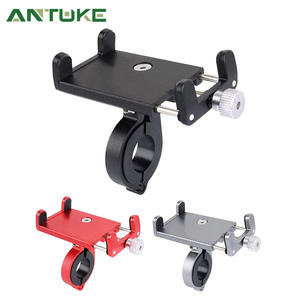 Aluminum Alloy Phone Holder For Bicycles <b>Electric</b> <b>Bikes</b> Motorcycles One Size Black With One Touch Release - Product Image 3