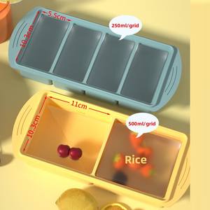 Vente chaude Moules à glaçons en silicone flexible de qualité alimentaire sans BPA, bacs à glaçons durables avec couvercle - Product Image 2