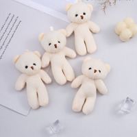Ransel mainan beruang Mini 11cm, mainan boneka beruang lembut lucu kecil untuk hadiah anak-anak perempuan