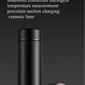 Tasse Thermos Intelligente Électronique en Acier Inoxydable avec Revêtement Céramique Rechargeable, Tasse à Café à Boire Directement avec Filtre 450ml - Product Image 5