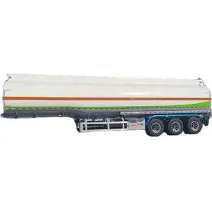 Aluminum Tanker Semi Trailer For Oil Fuel Diesel Gasoline Crude Water Transport Oil Tanker Semi-Trailer