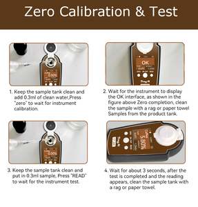 ATC óptico grande display retroiluminado compacto para baristas móveis refratômetro digital - Product Image 5