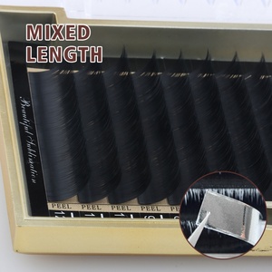 Extensions de cils en soie noire mate en gros, extensions de cils individuelles, plateaux de cils, extensions de cils en cachemire, fournitures pour extensions de cils, cheveux synthétiques - Product Image 6